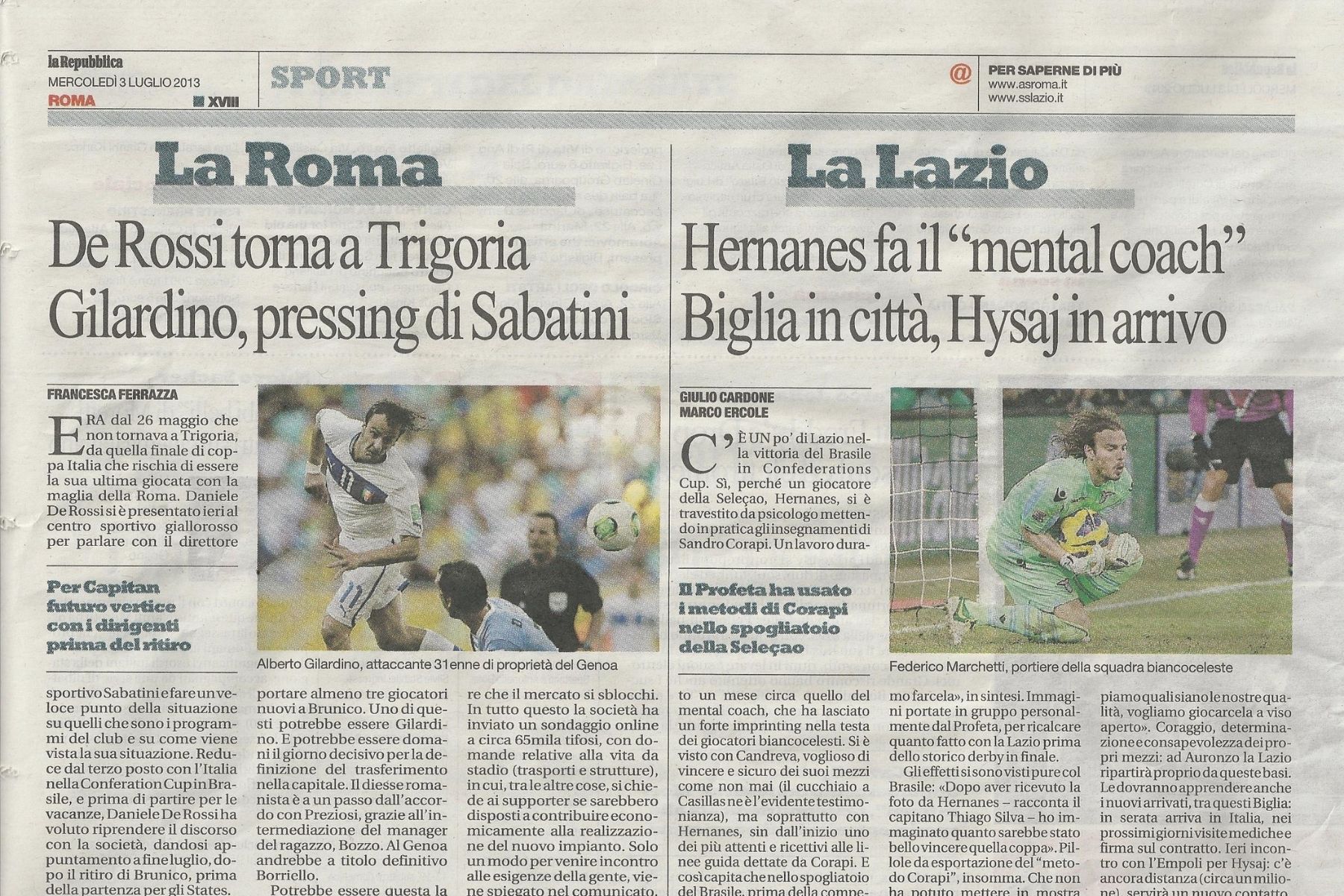 Articolo Sandro Corapi